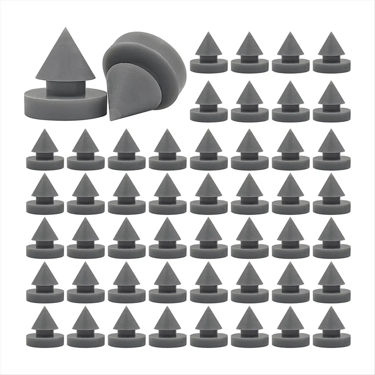 Best of 2026 100 Pcs Rubber Door Silencers,Door Anti Collision Silencers Heavy Duty Rubber Door Silencers 1/2 Inch