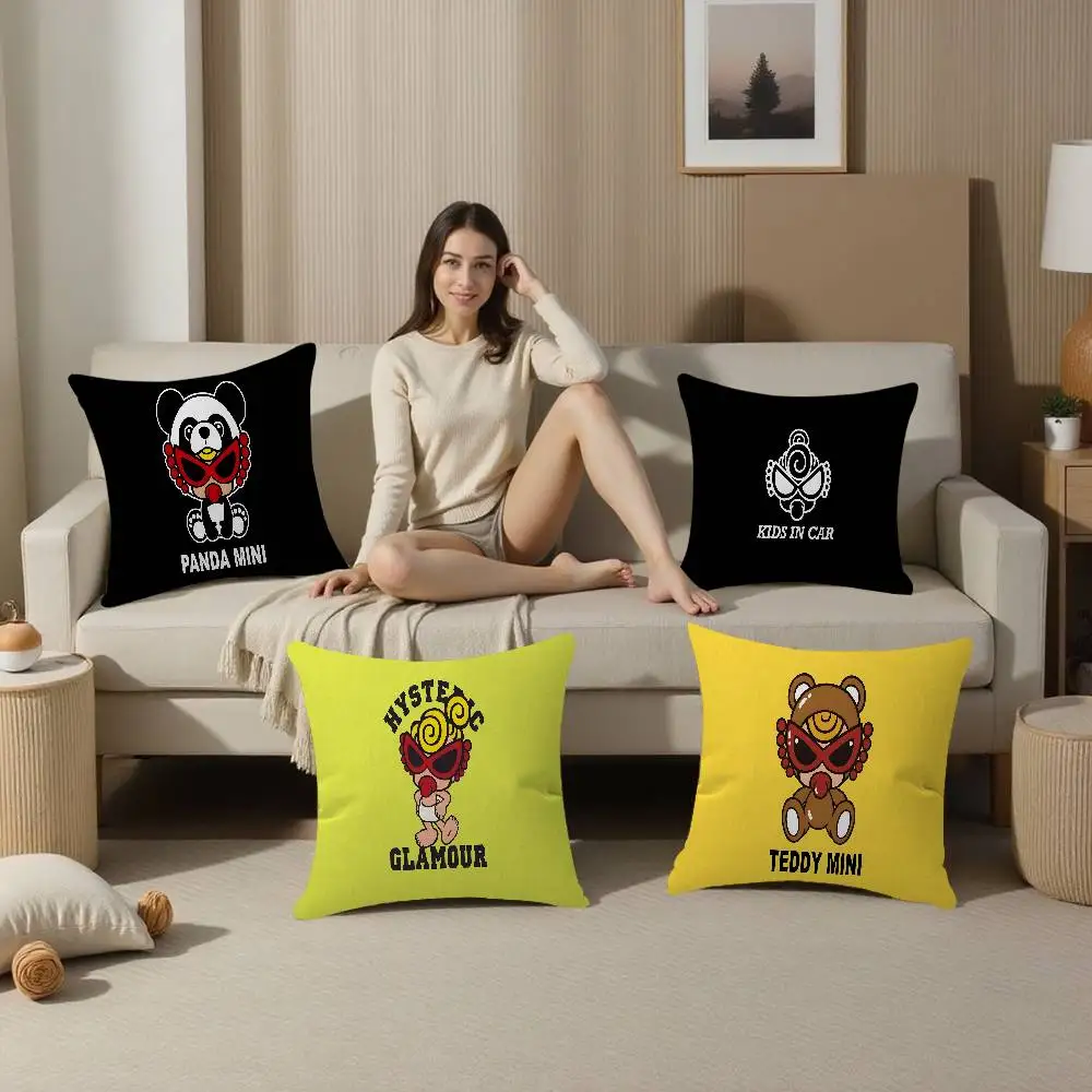 Japan Fashion H-Hysteric M-Mini Cushion Cover Car Throw Pillow Case For Sofa Car Christmas Gift 40x40cm 45x45cm
