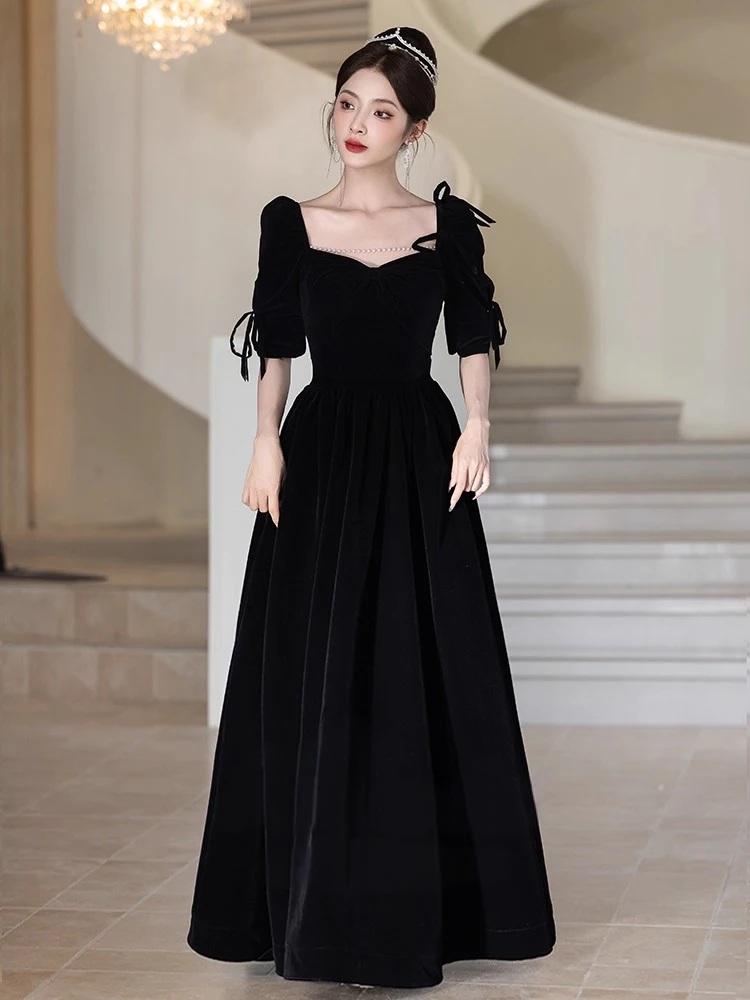 

Элегантное вечернее платье Ele Bla для женщин, стройнящее, красивое, новинка 2025 года, для свадеб и ежегодных торжеств