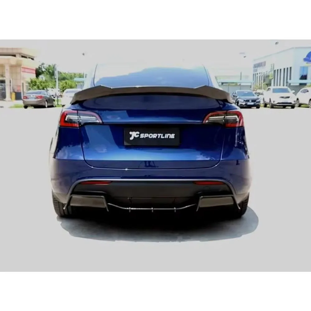 Dry Carbon Fiber Rear Trunk Spoiler for Tesla Model Y Sport Utility 4-Door 2019-2021