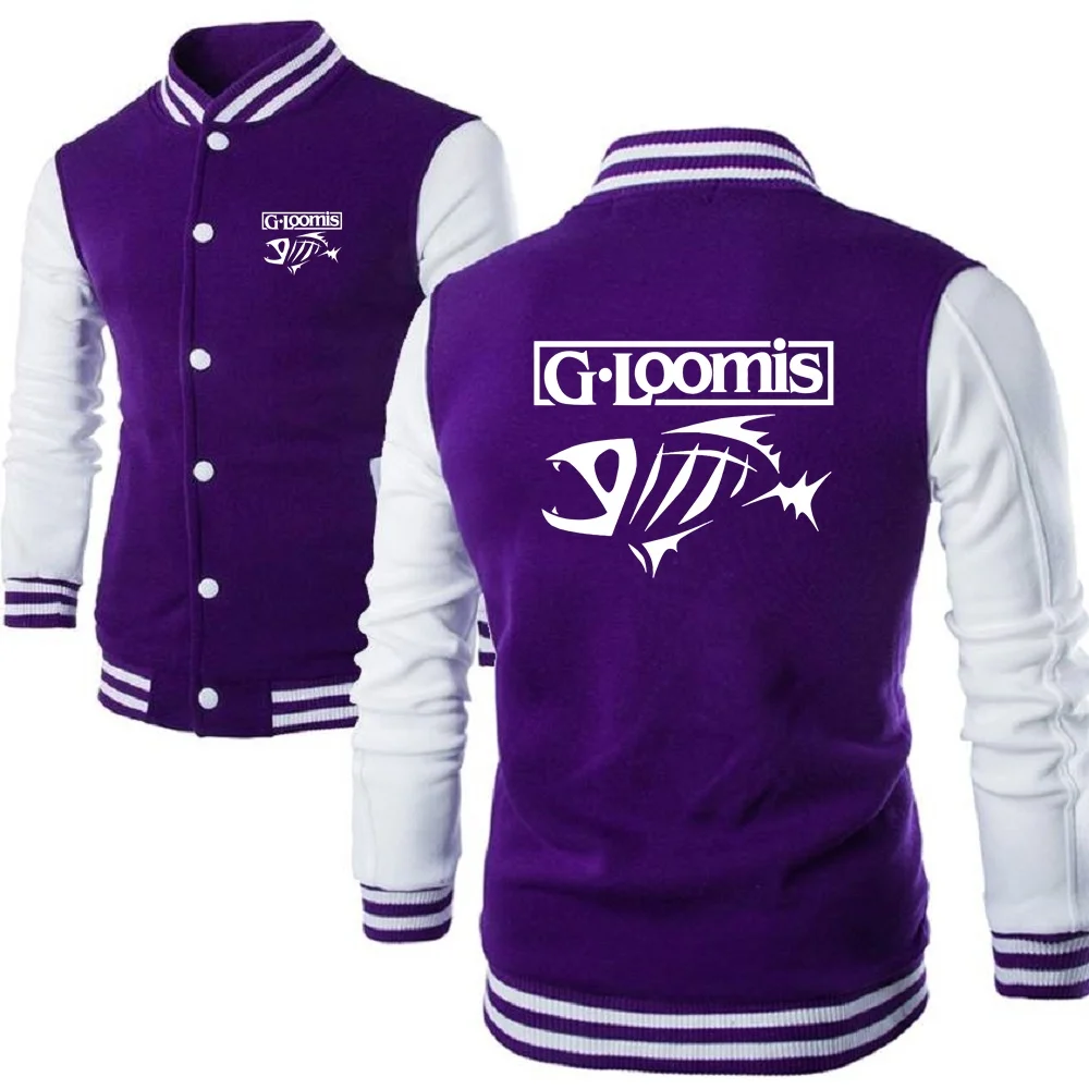 G.Loomis-chaquetas de béisbol para hombre, Sudaderas con cuello levantado para jóvenes, ropa de calle universitaria, Jersey