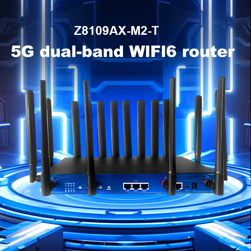 4 SIM Card Slots 5G 4G ESIM Wifi6 Router MT7981B Openwrt 21 1000M POE LAN Ports Wireless Wi-fi Lte ModemAR