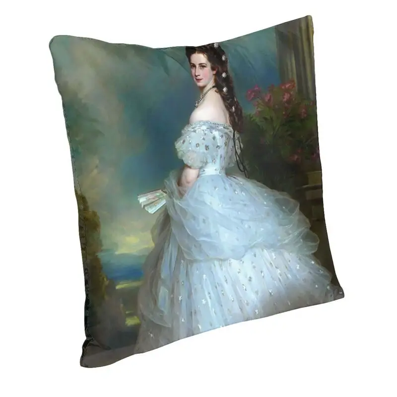 Portrait Of Empress Elisabeth Of Austria Cushion Cover 45x45 Home Decor 3D Printing Franz Xaver Winterhalter Throw Pillow Case