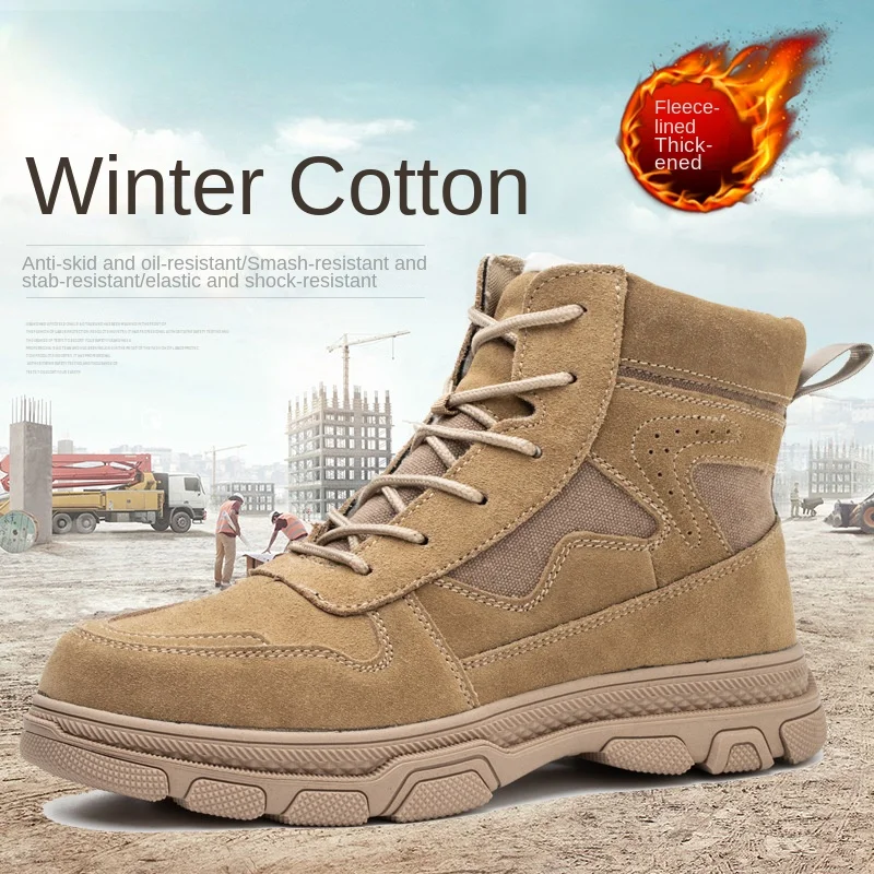 One Piece of Winter Anti Impact Anti Puncture Wear Resistant and Anti Slip Work Shoes for Distribution