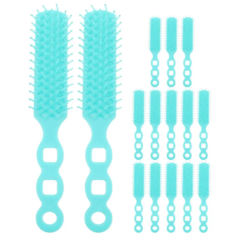 

15Pcs Massage Scalp Comb for Hair Care Styling Volume Boost Anti Static Detangling Hair Brush Rollers Curling Comb for Women Men