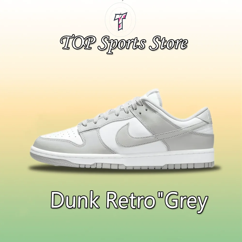 Nike Original Dunk Low Leather Trendy Retro Casual Low Top Board Shoes Masculino e Feminino Grizzly