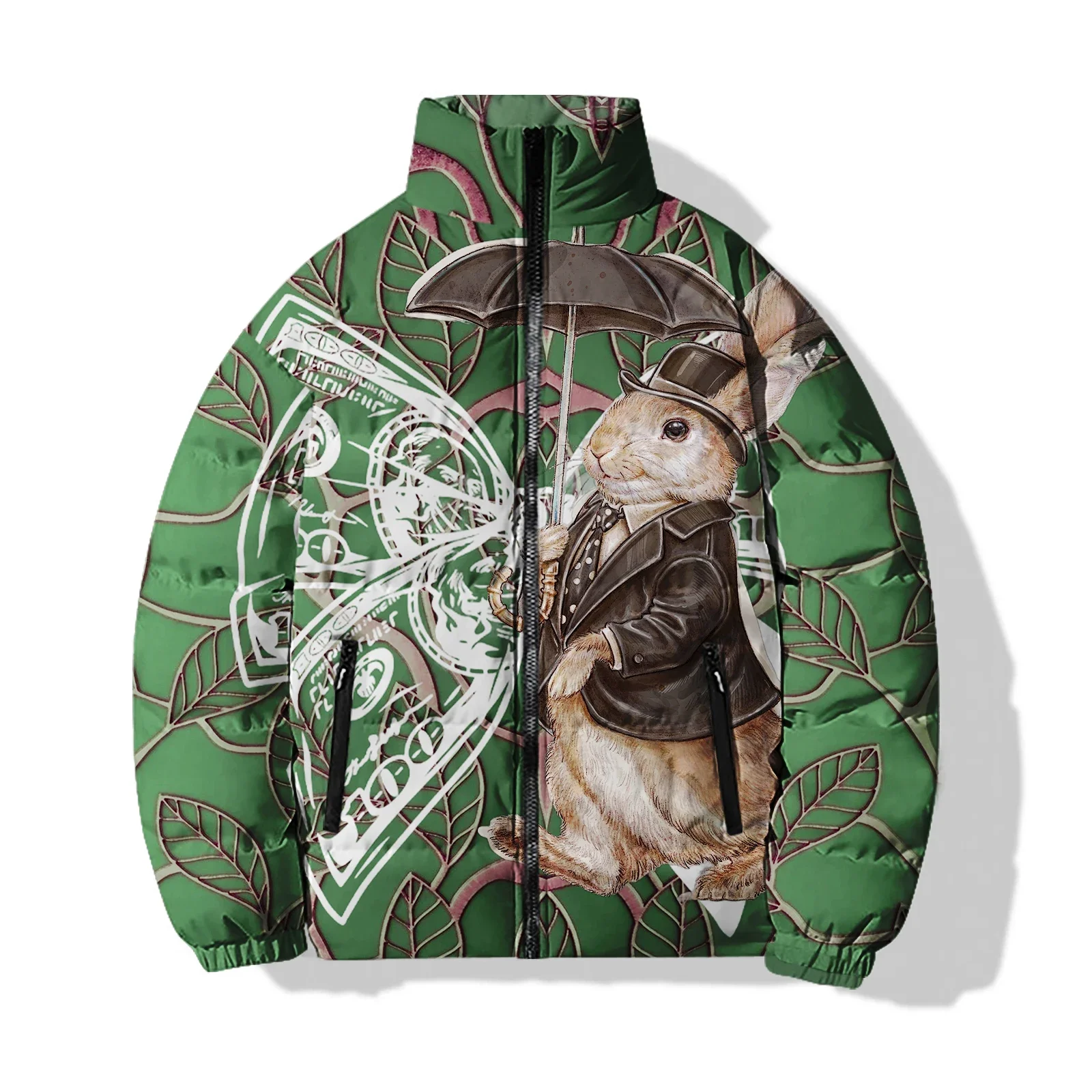 Stilvolle Hase Print Herren mantel Winter Mann Mäntel für Männer trend ige und vielseitige Herren Jacken bequem und warm neu in Parkas