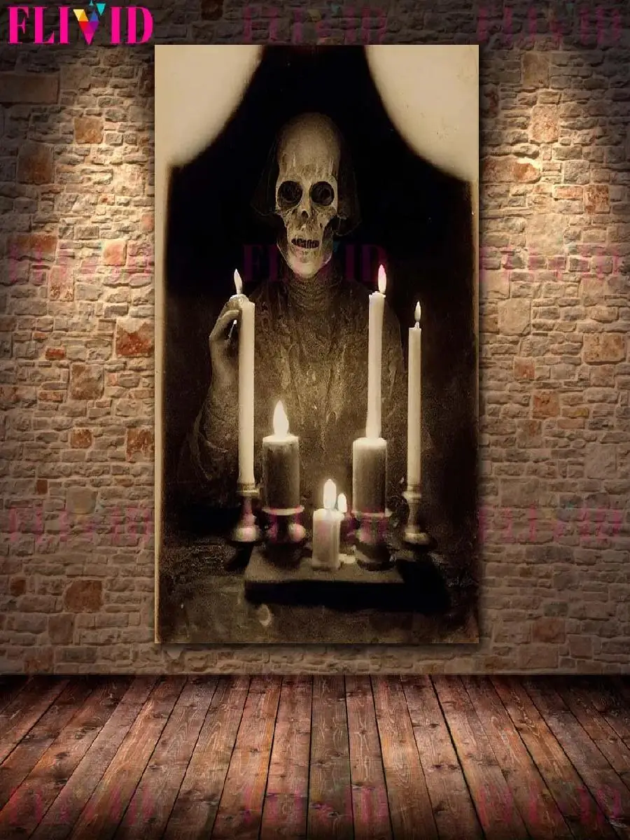 Horror AI Art Print  Sabbath of Witches Horror Twins Queen of Hell Wall Decor for Living Room Unframed Poster