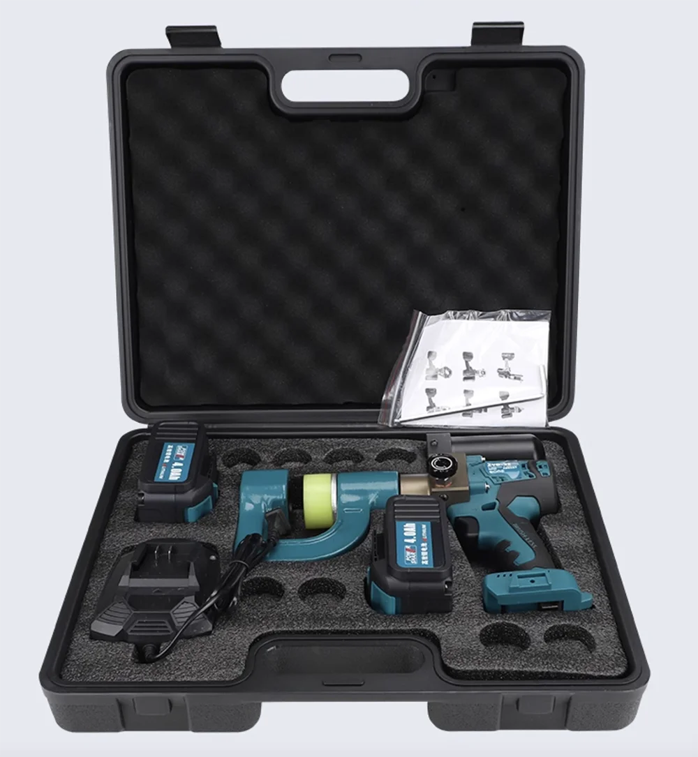 Lithium Electric Hydraulic Bridge Drilling Device C-Shaped Steel Purlin Electrical Box Punching Tool for Metalworking