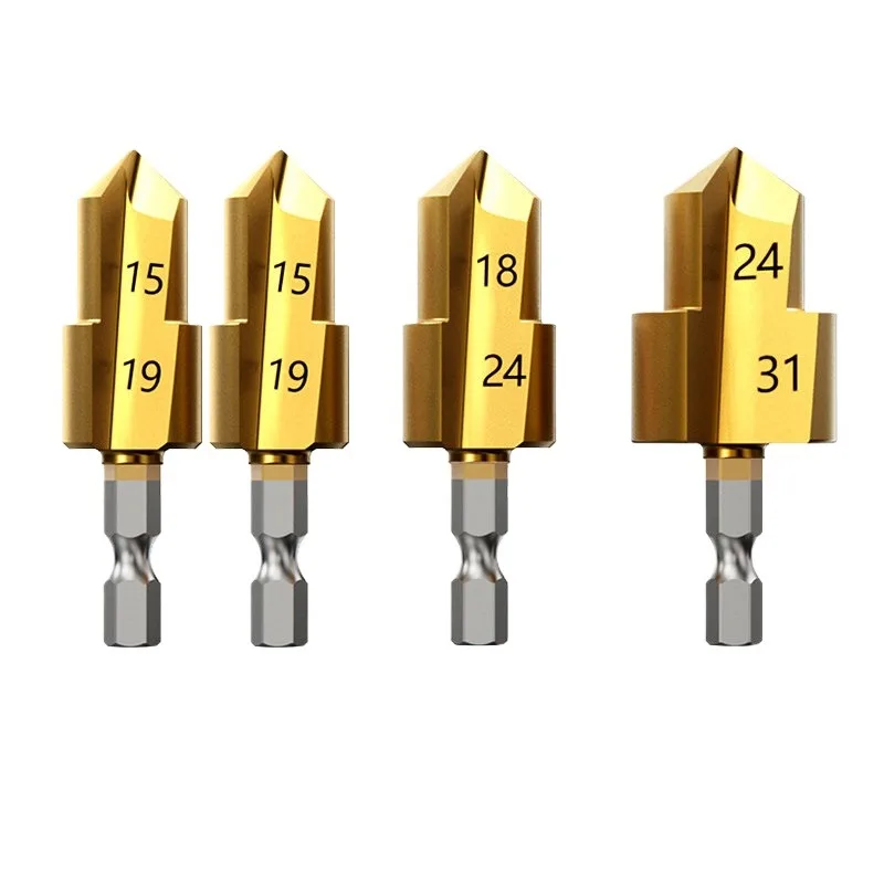 PPR Pipe Reaming Drill Bit Hex Shank Water Pipe Hole Expander for Hot Melt Tube Repair 20 25 32 Size