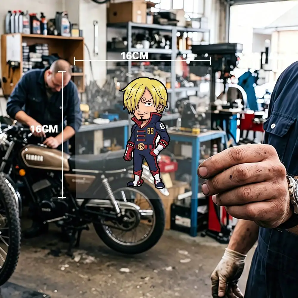 

One Piece Sanji Waterproof Stickers For Decorating Car Windows Motorcycles And Computers.