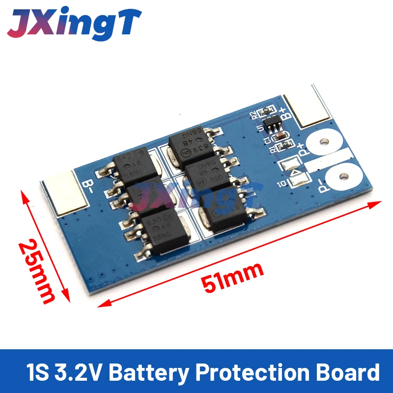 1S 3.2V 25A lifepo4 Lithium Iron Phosphate Battery Protection Board 1 Cell 3.6V anti-overcharge over-discharge protection module