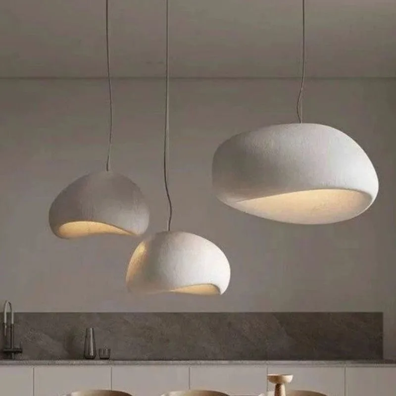 

Nordic Minimalist Wabi Sabi Wind E27 Led Pendant Lights Dining Room Bar Loft Bedroom Home Decor Chandelier Hanging Lamp Fixture