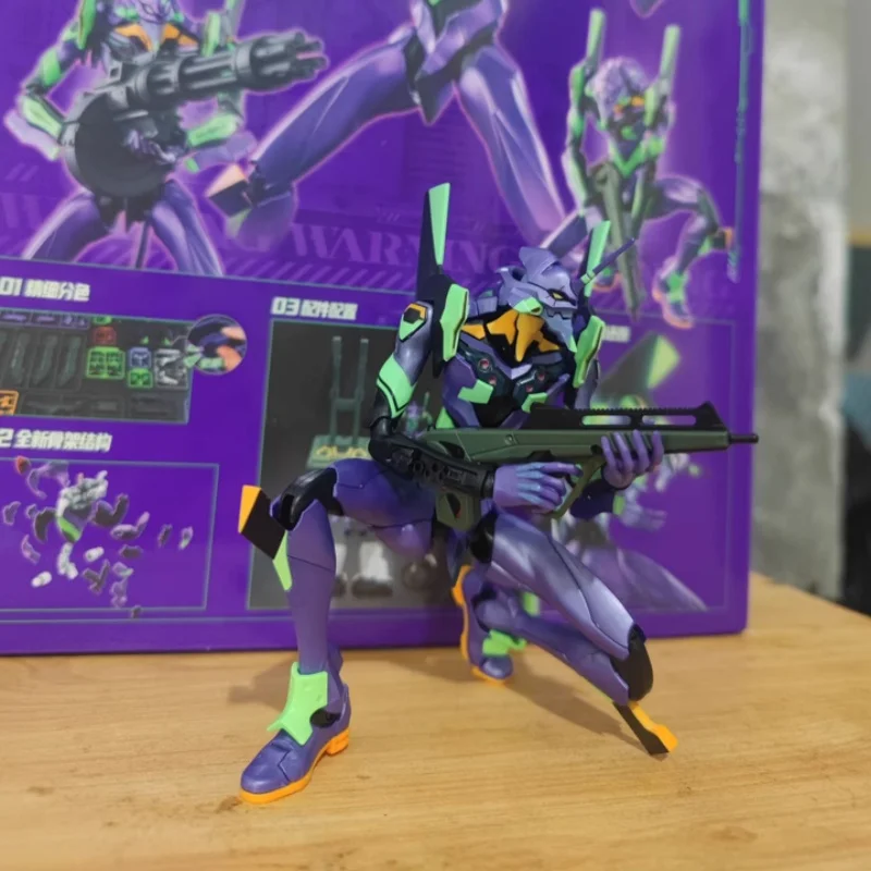 Blokees Evangelion-01 Figura Modello Giocattolo Collezione Regalo 17 cm Assemblaggio Action Figure Decorazione da scrivania Collezione Regali