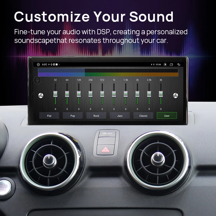 Android 13 Carplay Screen for A1 2012-2018 Qualcomm 6125 8Core Wireless GPS Navi Stereo Car DVD Player Head Unit DSP