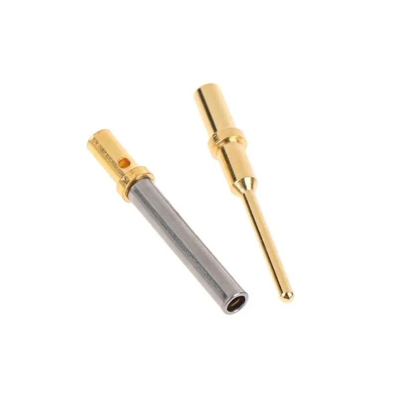 0460-202-2031 Crimp-Drahtklemmen, 5/10 Stück, vergoldeter Edelstahl, männlich/weiblich, 6–20 AWG, für elektrische Reparaturen zu Hause – Detail 7
