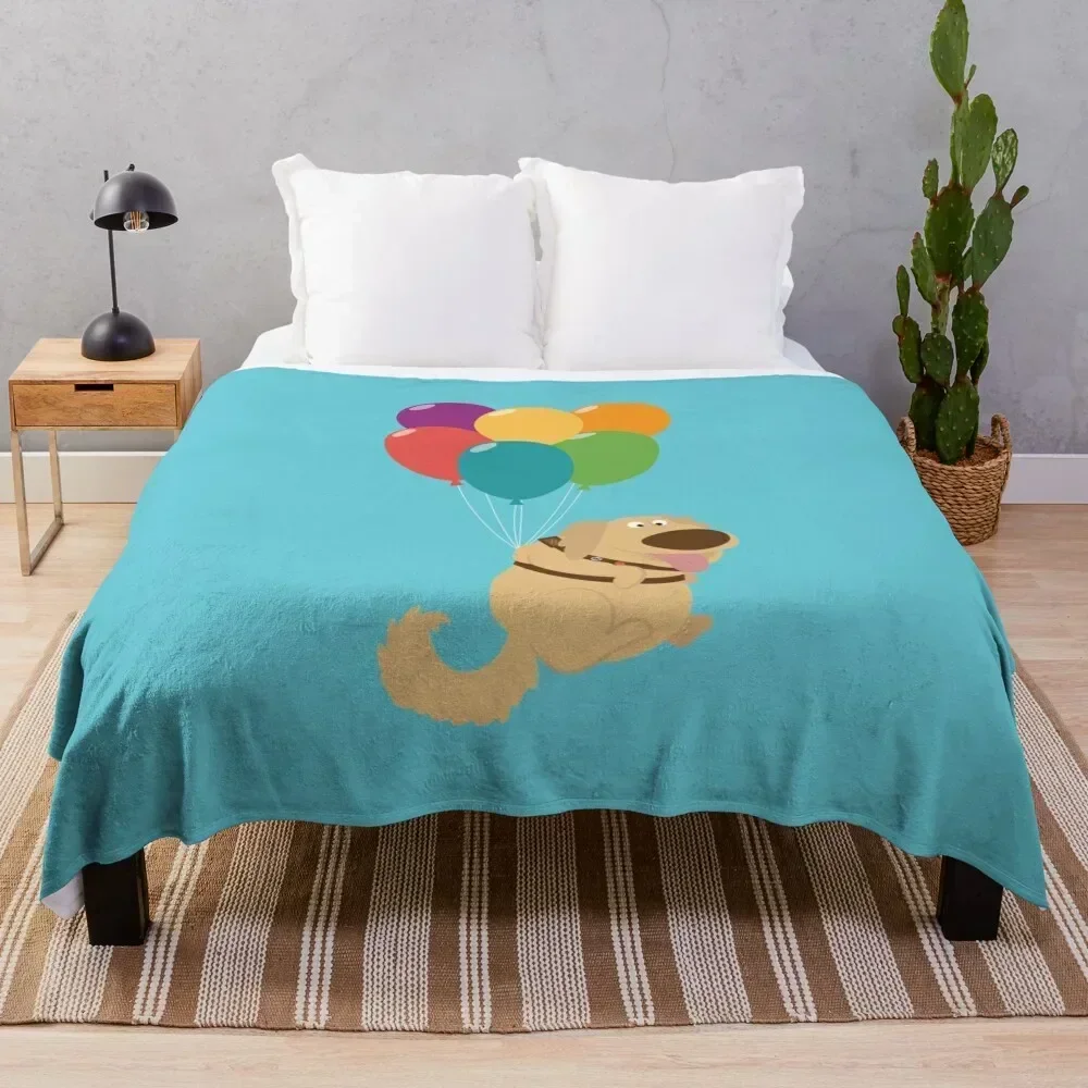 

Dug Balloons Throw Blanket Warm Accent Blanket for Living Room Decoration