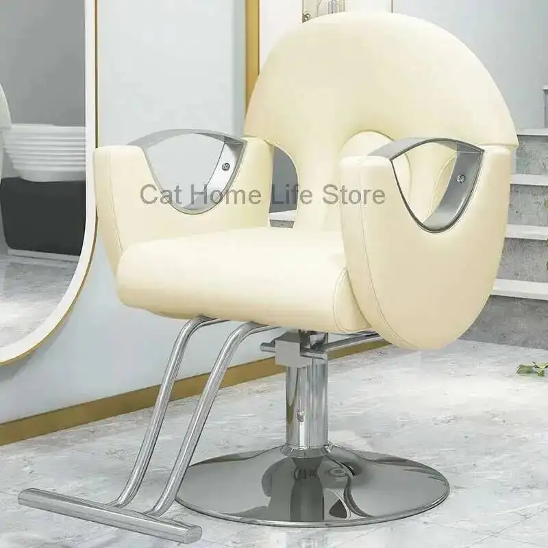 كرسي مريح احترافي كراسي عتيقة كراسي حلاق بذراعين غرض صالون تجميل هيدروليكي مستحضرات تجميل سبا شامبو قابل للتعديل