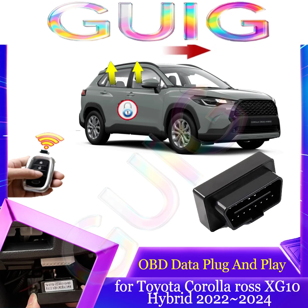 OBD Data Module for Toyota Corolla Cross XG10 Hybrid 2022~2024 2023 Window Folding Lifting Speed Lock Door Unlock Accessories