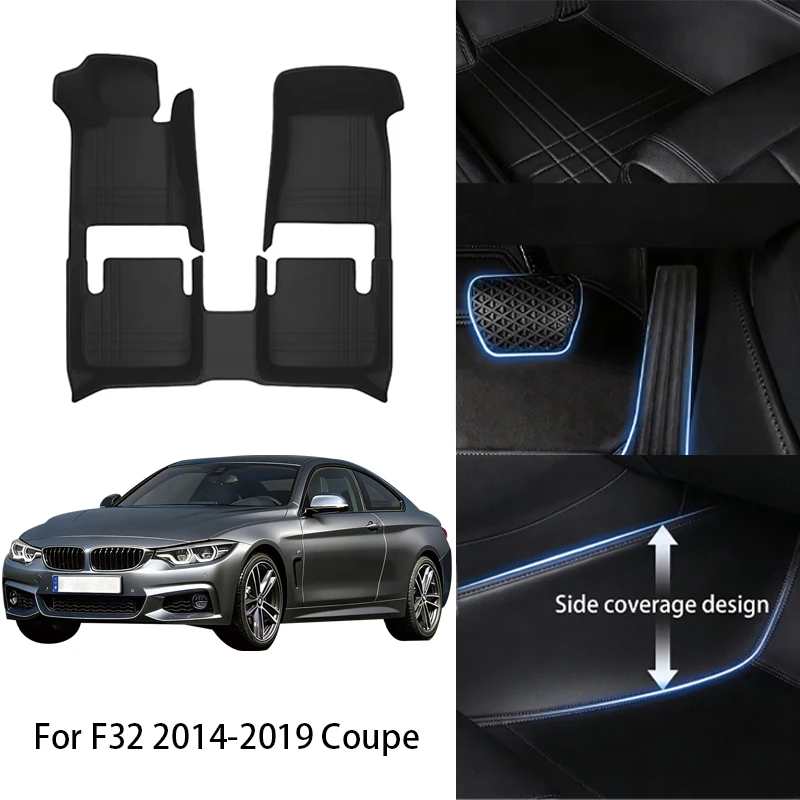 

Автомобильные коврики из искусственной кожи PU, изготовленные на заказ, для BMW серий F32 Coupe, F33 Convertible, F36, G22, G23 (2014-2024), аксессуары для интерьера автомобиля.