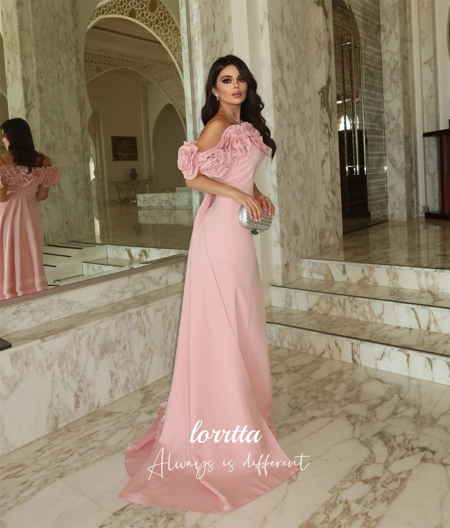 

Lorrtta Customized Cocktail Dress Luxury Evening Dresses Mermaid Flower Decoration prom dresses Sharon Happy Evening Dresses