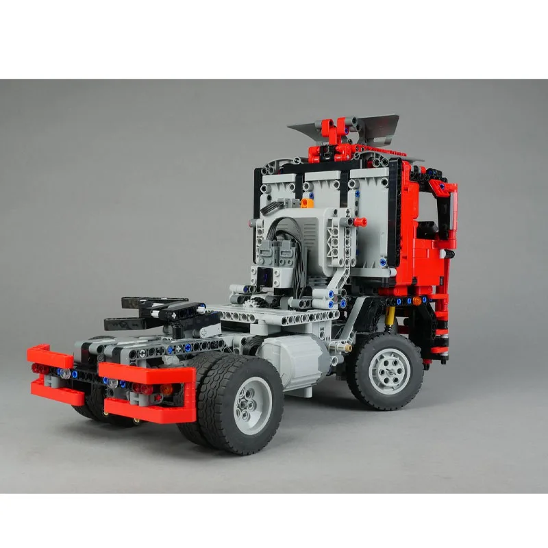MOC-61958 Neuer Muldenkipper-Baustein-Modellbausatz mit Flachkopf-Sattelauflieger, 1231 Teile, Spielzeug für Jungen, Kinder, Geburtstag, Weihnachten, Geschenk