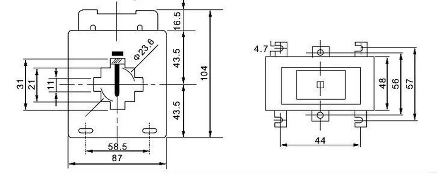 10 قطعة AOYI مرحلة واحدة نوع التيار المتناوب محول التيار MSQ-40 الجهد المنخفض Ct 150/5a