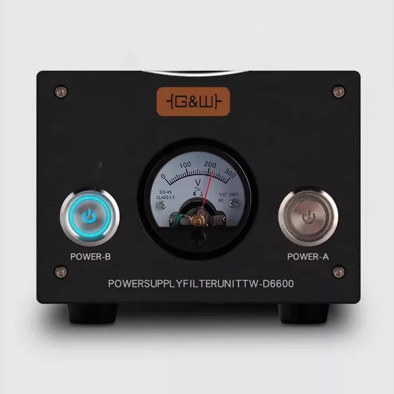 AC 220V Power Filter Surge Protector HiFi Audio Grade Noise Suppressor Purifier - Anti-Interference, Voltage Display