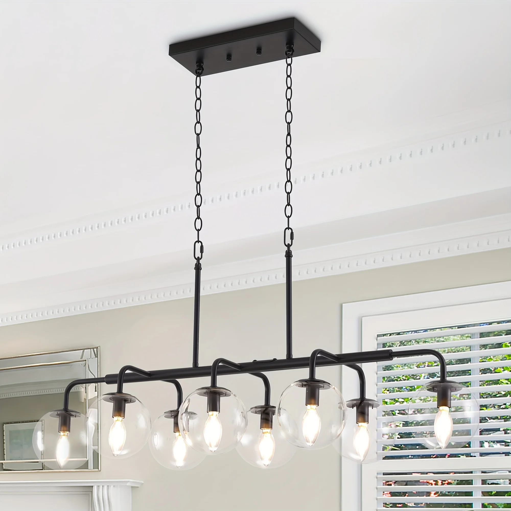8-Light Kitchen Isl…