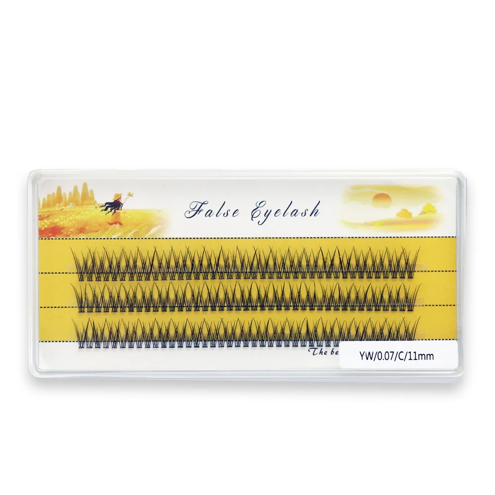 120 Cluster Fish tail Eyelashes Russian individual Eyelash Bunches Natural Eyelash Extension Makeup Tool Lashes Wholesale