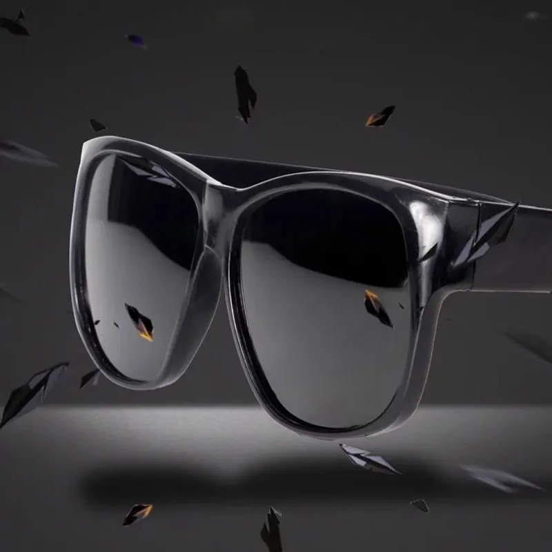 Welding Protective Goggles Chemical Goggles Anti Welding Glasses Safety Protection Glasses Black-framed Glasses Tool Accessories