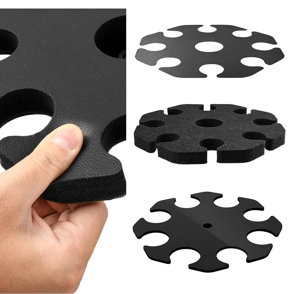 

8-Slot Mic Stand Mount Detachable Wired and Wireless Mic Holder Wear Resist Microphones Storage Organizer Microphone Accessories