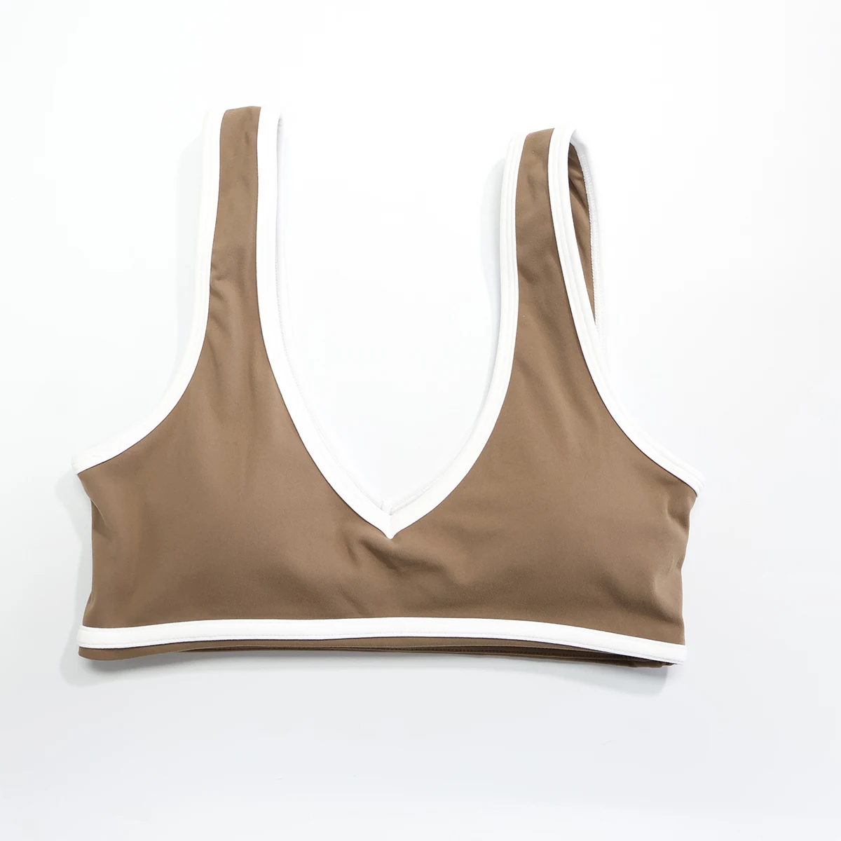 Neuer Sommer Damen V-Ausschnitt Yoga-BH Stoßfester Fitness-Sport-BH für Laufen Outdoor Casual Eng Anliegender Damen-BH – Detail 13