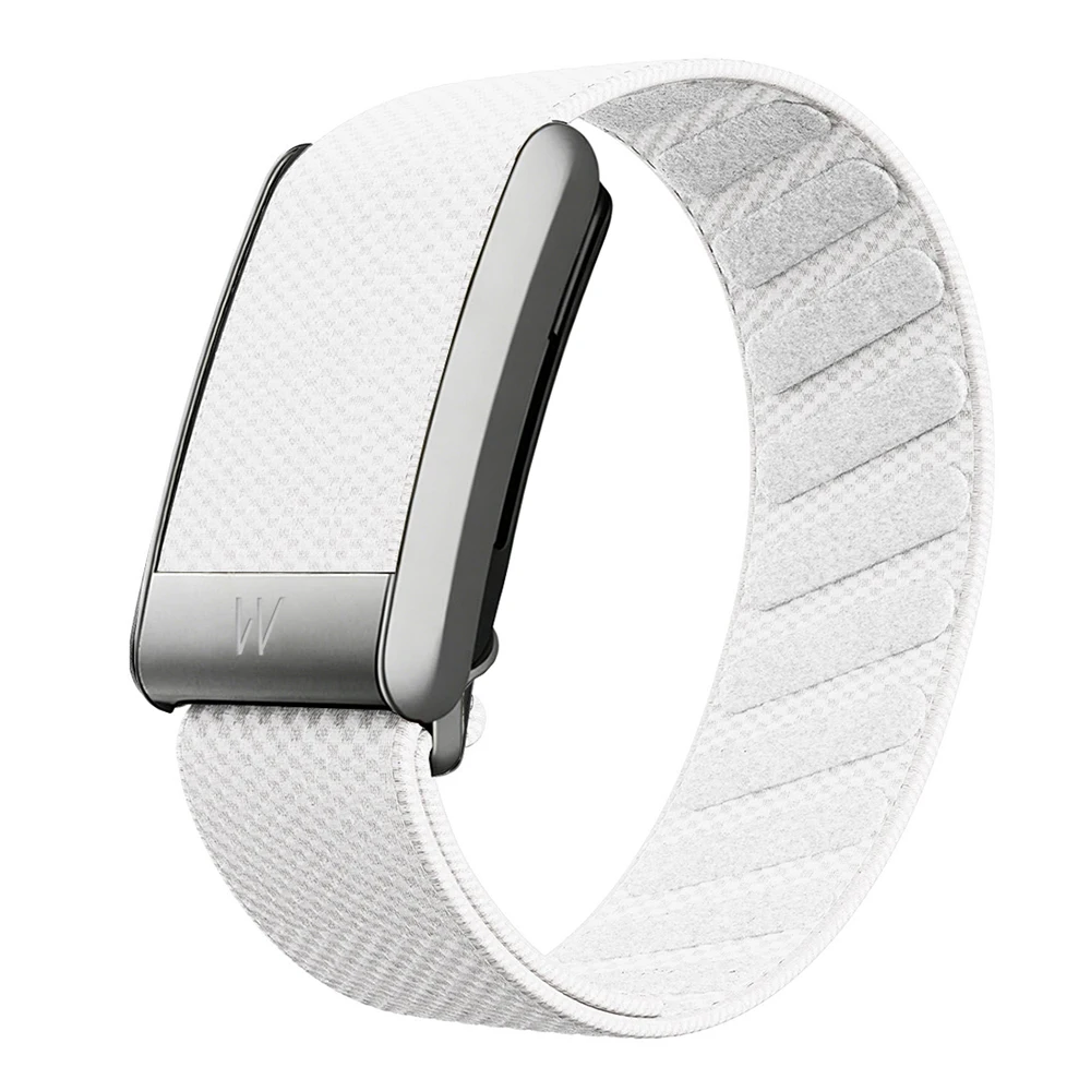 Suitable for whoop 4.0 dedicated watchband, elastic band, sports nylon watchband, equipped with a matte silver metal U-shaped fr