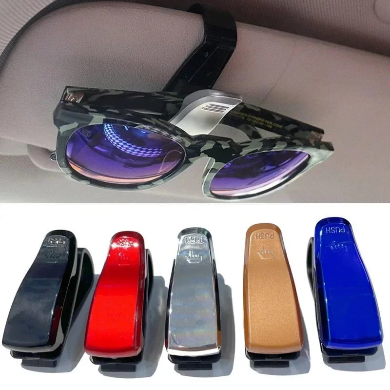 

Universal Car Auto Sun Visor Glasses Box Sunglasses Clip Card Ticket Holder Fastener Pen Case Eyeglasses Accessories