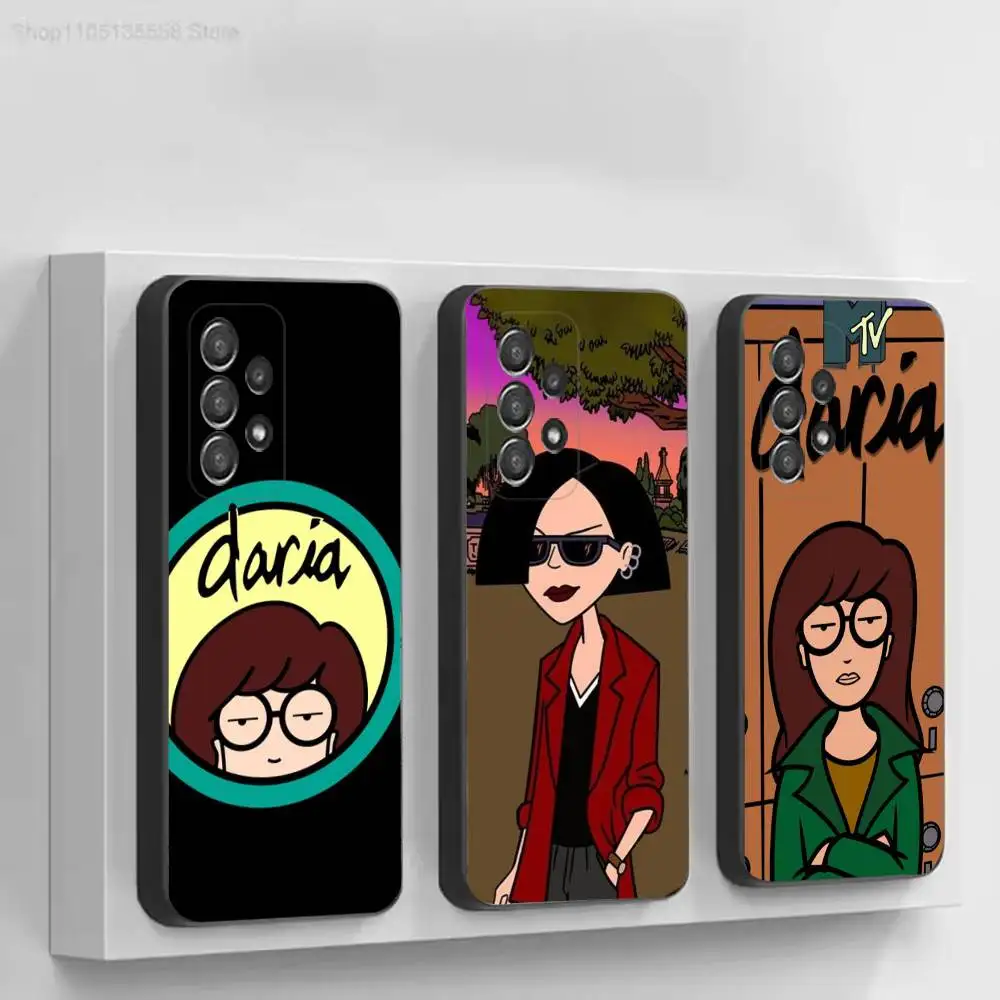 Humor D-Daria Morgendorffer Модный черный мягкий защитный чехол для Samsung S10,20,21,22,23,24,25,30 Ultra Plus FE Lite