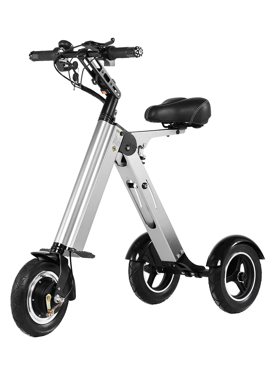 

Folding electric vehicle, lightweight work tricycle for men and women, mini simple portable scooter