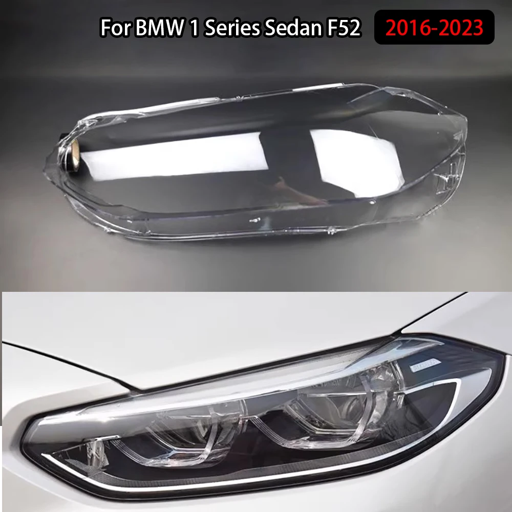 

For BMW 1 Series Sedan F52 2016-2023 Front Headlamp Cover Transparent PC Lampshade Headlight Shell Lens Plexiglass