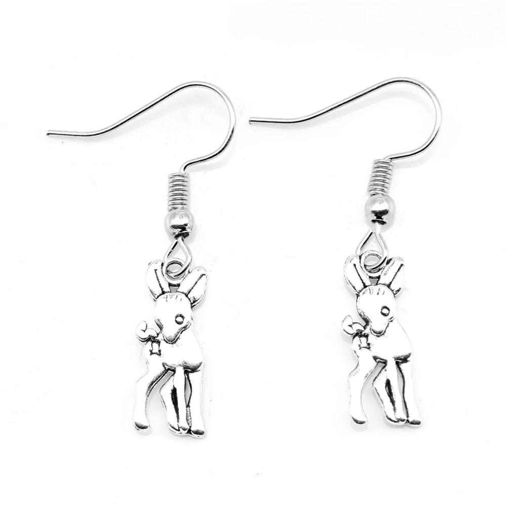 1 Pair Deer Male Earring Man Jewelri 7x17mm