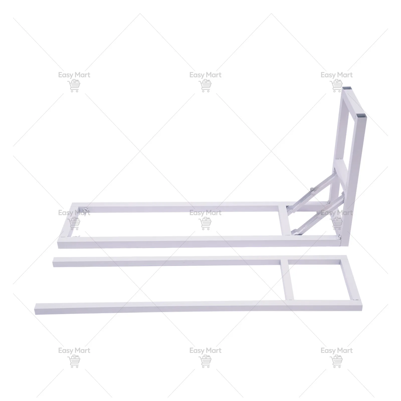 White Metal Wedding Arch Stand for Party Backdrop Adjustable Iron Balloon Flower Frame Folding Base No Assembly