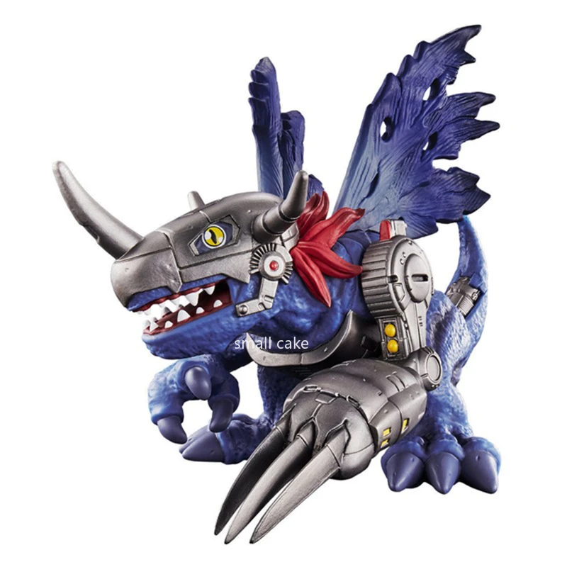 Bandai In Stock Original Digimon Adventure dinnamotion gomma morbida Greymon Metal Greymon Anime Figure Toys