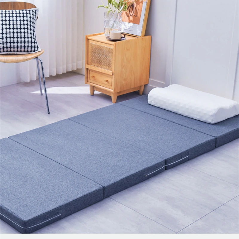 Memory Foam Folding Mattresses Bay Window Seat Pad Yoga Mat for Sleeping on The Floor Tatami Furniture School Office Lunch Break