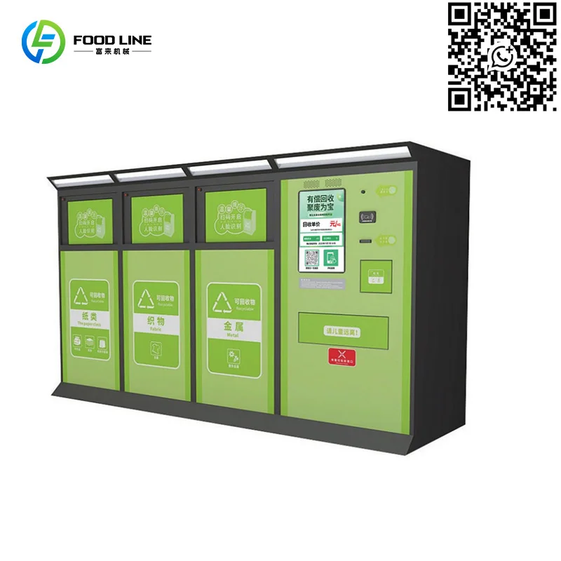 Customized Intelligent Reverse Vending Machine for Community Use Automatic Scan and Weigh Technology Simple Controls