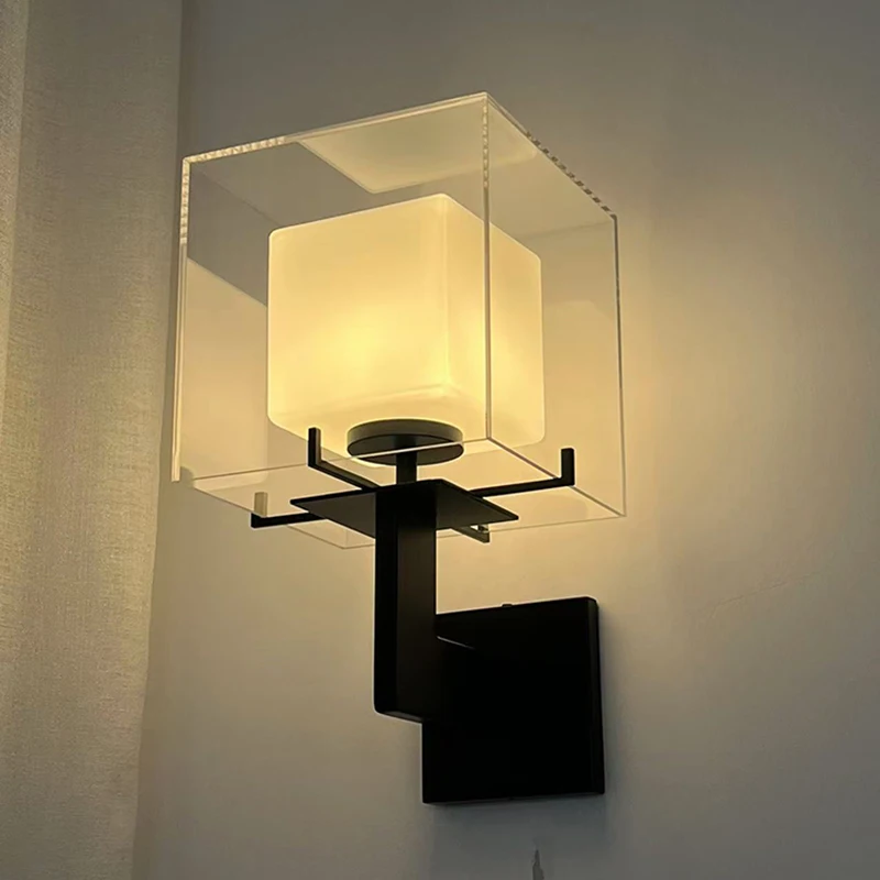 *(2-piece set)Modern Minimalist High-End LED Wall Lamp for Living Room Hotel Guest Rooms Creative Personality Design Bedside for