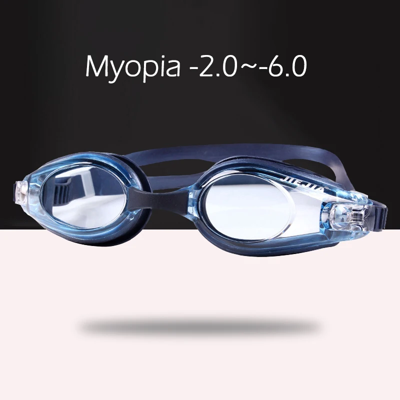 Men Women Adult -2.0 To -6.0 Myopia Transparent Swimming Goggle Anti-fog Waterproof Diopter Swim Glasses Water Sports Eyewear