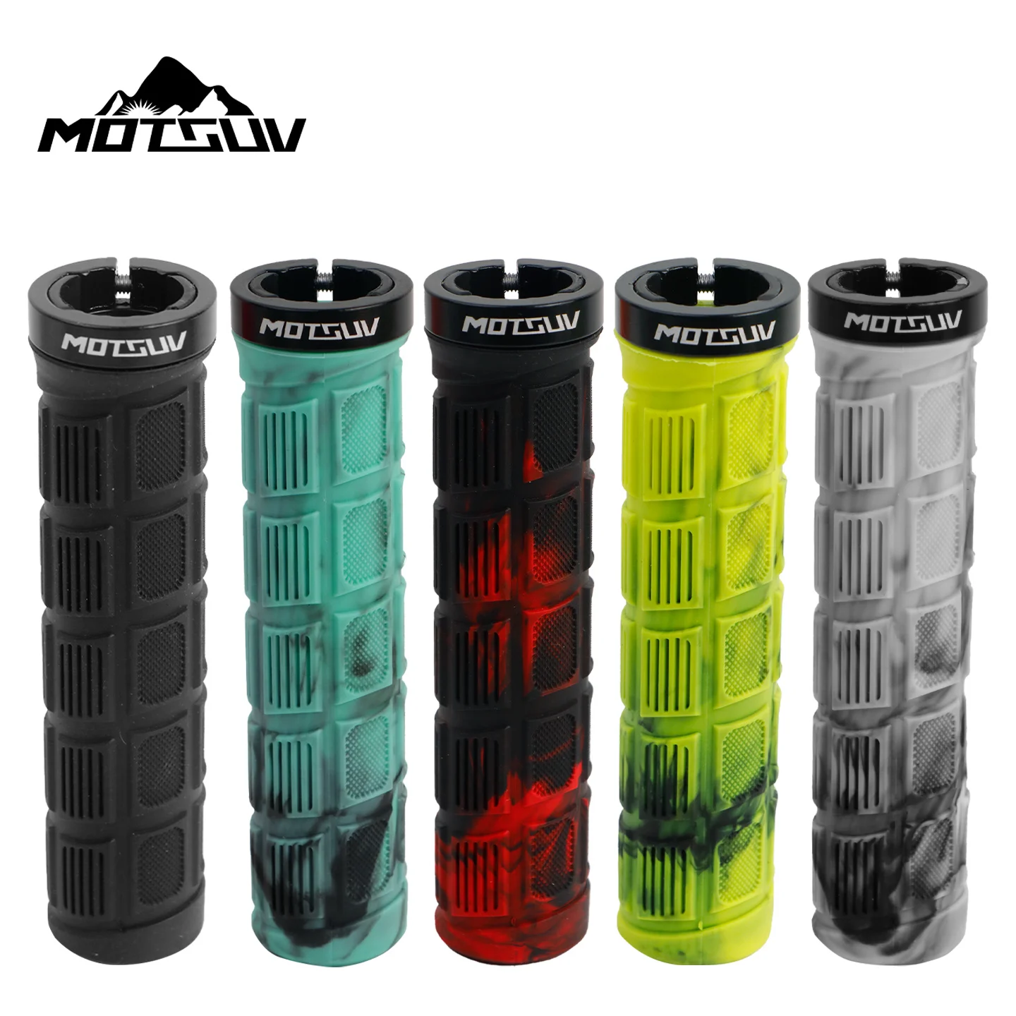 AliExpress NONE Lock On Rubber Bicycle Handlebar Grips Durable Aluminum Alloy with Soft Silica Gel for Mountain Bike and Road Bike Accessories