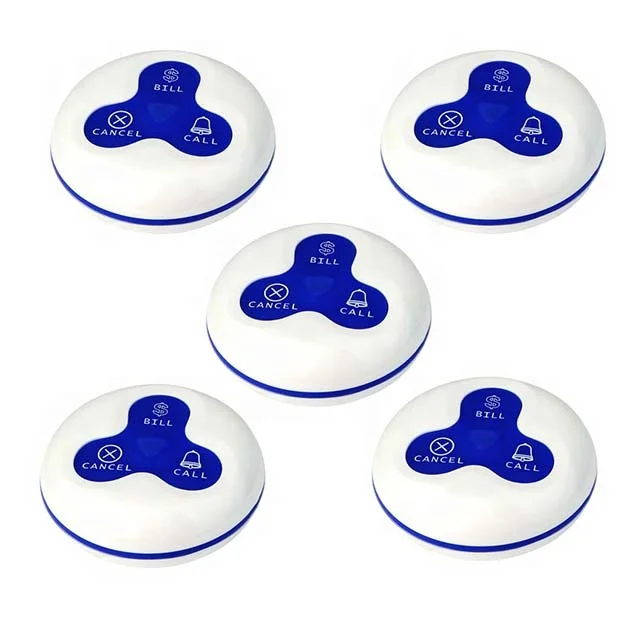 Daytech Wireless Restaurant Pager System Multi-function Waiter Wrist Watch Pager Receiver Waterproof Three Buttons