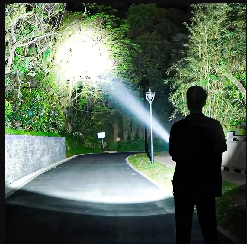 Portable Rechargeable LED Flashlights High PowerTactical Flashlight Telescopic Zoom Torch Lamp Outdoor Camping Fishing