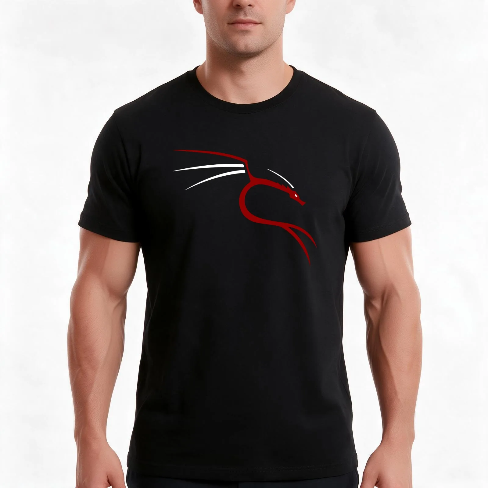 Kali Linux Retro T-Shirt Summer Casual Cotton Tee Oversized Streetwear Tops Vintage Graphic Print Loose Fit Short Sleeve
