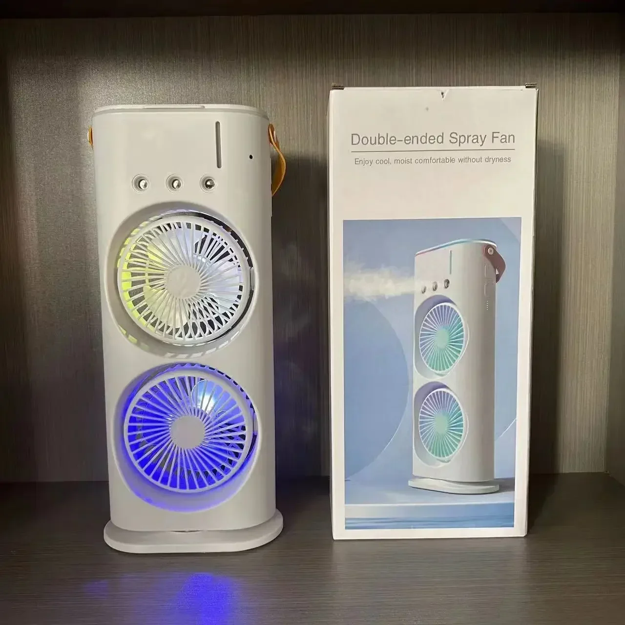 Fan Household Mini Air Cooler  Light Portable Humidifier Air Adjustment Fan for Office, Home